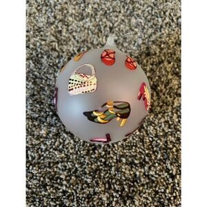 Hand painted‎ glass ornaments shoes and purses